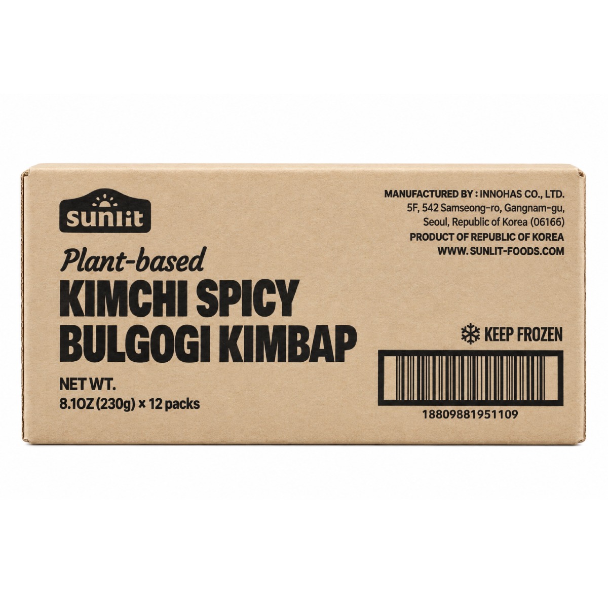 SunLit Kimbap Kimchi Spicy Bulgogi